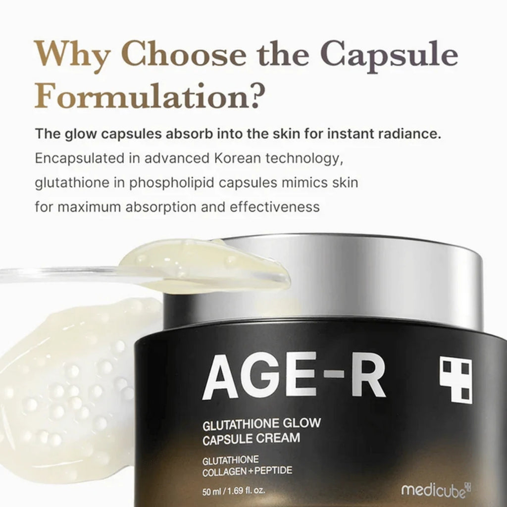 AGE-R Glutathione Glow Capsule Cream [50ml]